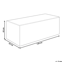 Leen Bakker VINITA - Poef - Beige - Corduroy Best