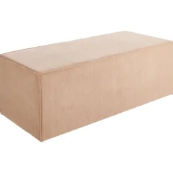 Leen Bakker VINITA - Poef - Beige - Corduroy Best