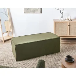 Leen Bakker VINITA - Poef - Donkergroen - Corduroy Best