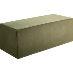 Leen Bakker VINITA - Poef - Donkergroen - Corduroy Best