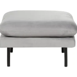 Beliani VINTERBRO - Ottomaan - Grijs - Fluweel Hot