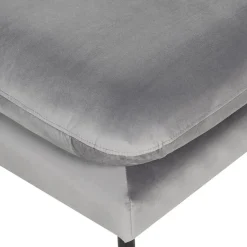 Beliani VINTERBRO - Ottomaan - Grijs - Fluweel Hot