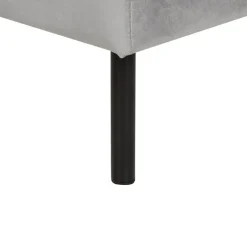 Beliani VINTERBRO - Ottomaan - Grijs - Fluweel Hot