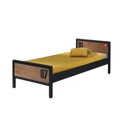 Vipack bed Alex - bruin/zwart - 75x96,5x209 cm