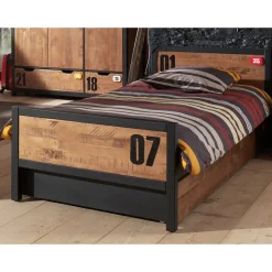 Vipack bed Alex met rolbed/opberglade - bruin/zwart Best