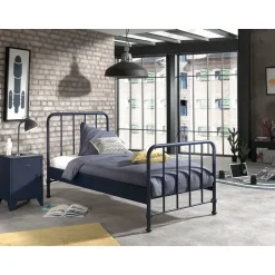 Vipack bed Bronxx - denim blauw - 90x200 cm Hot