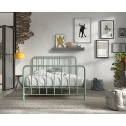 Vipack bed Bronxx - olijfgroen - 140x200 cm Online