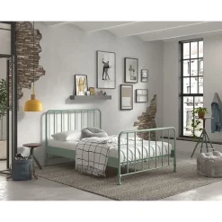 Vipack bed Bronxx - olijfgroen - 140x200 cm Online