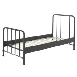 Vipack bed Bronxx - zwart - 90x200 cm Outlet