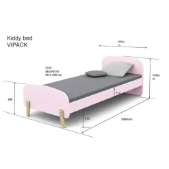 Vipack bed Kiddy - roze Discount