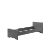Vipack bed Londen - antraciet - 90x200 cm