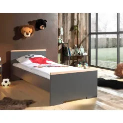 Vipack bed Londen - antraciet - 90x200 cm