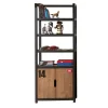 Vipack boekenkast Alex - bruin/zwart - 200x80x40 cm New