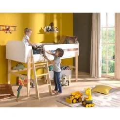 Vipack halfhoogslaper Kiddy - wit - 204,4x129,4x120 cm Discount