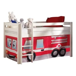 Vipack halfhoogslaper Pino brandweerset - wit Hot