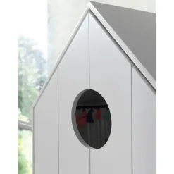 Vipack kledingkast Casimi 1 deurs - grijs - 171,5x57,6x37 cm Discount