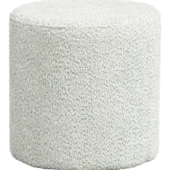 Vipack poef Moon - 41x41 cm - Mint bouclé stof Discount