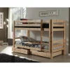 Vipack stapelbed Pino met opberglades - grenenhout - 140x103x208 cm Sale