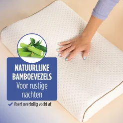 Vitapur Hoofdkussen - Latex hoofdkussen - Verkoelend - 60x40 cm Outlet