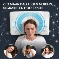 Vitapur Memosilver Anatomisch Anti-Snurk Kussen - 60x40 cm Discount