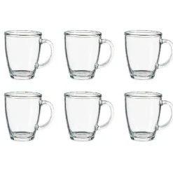 Vivalto Design koffie/thee glazen - 6x stuks - glas - 310 ml