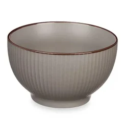 Vivalto schaaltjes/kommetjes - porselein - grijs - D14 cm Discount