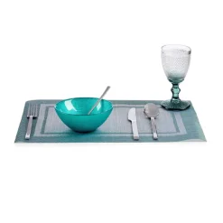 Vivalto schaaltjes/kommetjes - glas - turquoise blauw - D15 cm Best