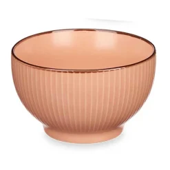 Vivalto schaaltjes/kommetjes - porselein - zalm roze - D14 cm