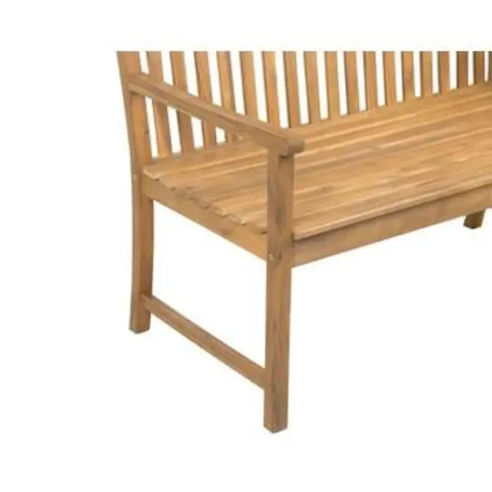 Beliani VIVARA L - Tuinbank - Lichte houtkleur/Beige - FSC® acaciahout New