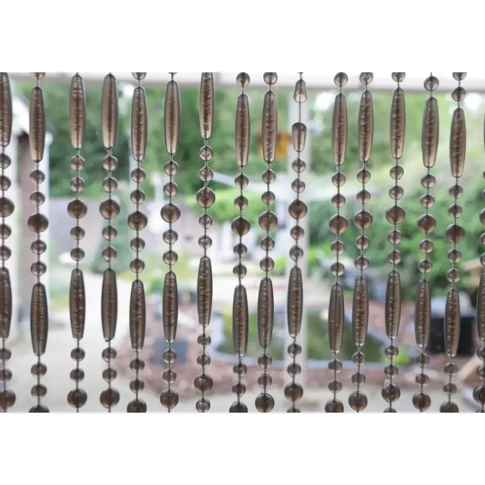 IVOL Vliegengordijn / Deurgordijn - Robin - 90x220 cm - Grijs / Taupe