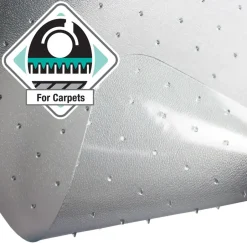 Floortex Vloerbeschermer met uitsparing - Antistatisch PVC - Tapijt - 90x120 cm