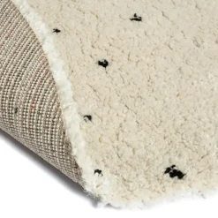 Interieur05 Vloerkleed Kinderkamer stip - Wit/Zwart - Dots - - Rond 160 Ø New