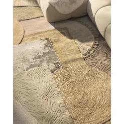 Leen Bakker Vloerkleed Madras - naturel - Ø100 cm Online