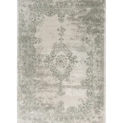 Leen Bakker Vloerkleed Urali - crème/groen - 160x230 cm Online