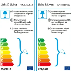 Light & Living Vloerlamp Mace - Zwart - 30x30x140cm Sale