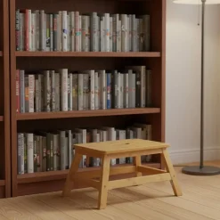 5five Voetenbankje/krukje - bamboe - 47 x 33 x 25 cm - max 150 kilo Sale