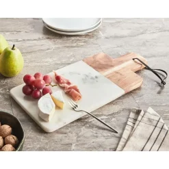 Beliani VOLOS - Dienblad - Wit - Hout