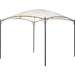 Beliani VOMERO - Tuinpaviljoen - Beige - Staal Best