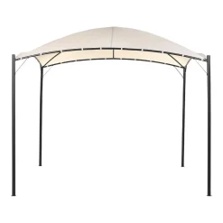 Beliani VOMERO - Tuinpaviljoen - Beige - Staal Best