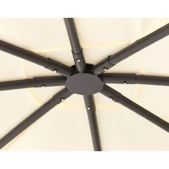 Beliani VOMERO - Tuinpaviljoen - Beige - Staal Best