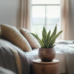 Plant in a Box Vrouwentong - Set van 2 - Sansevieria 'Futura Superba' - Hoogte 35-40cm - ⌀12cm Outlet