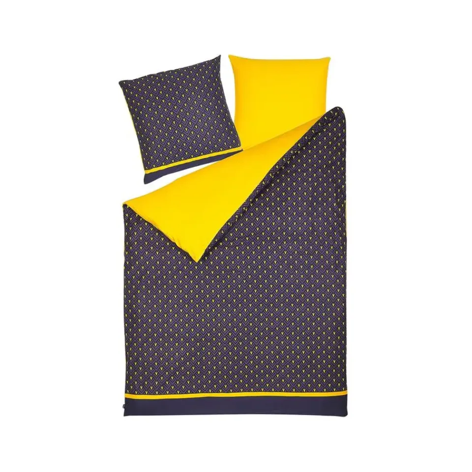 Beliani WALLINGFORD 200 - Beddengoed - Blauw - 135 x 200 cm - Katoen Discount