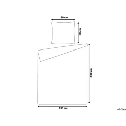 Beliani WALLINGFORD 200 - Beddengoed - Blauw - 135 x 200 cm - Katoen Discount