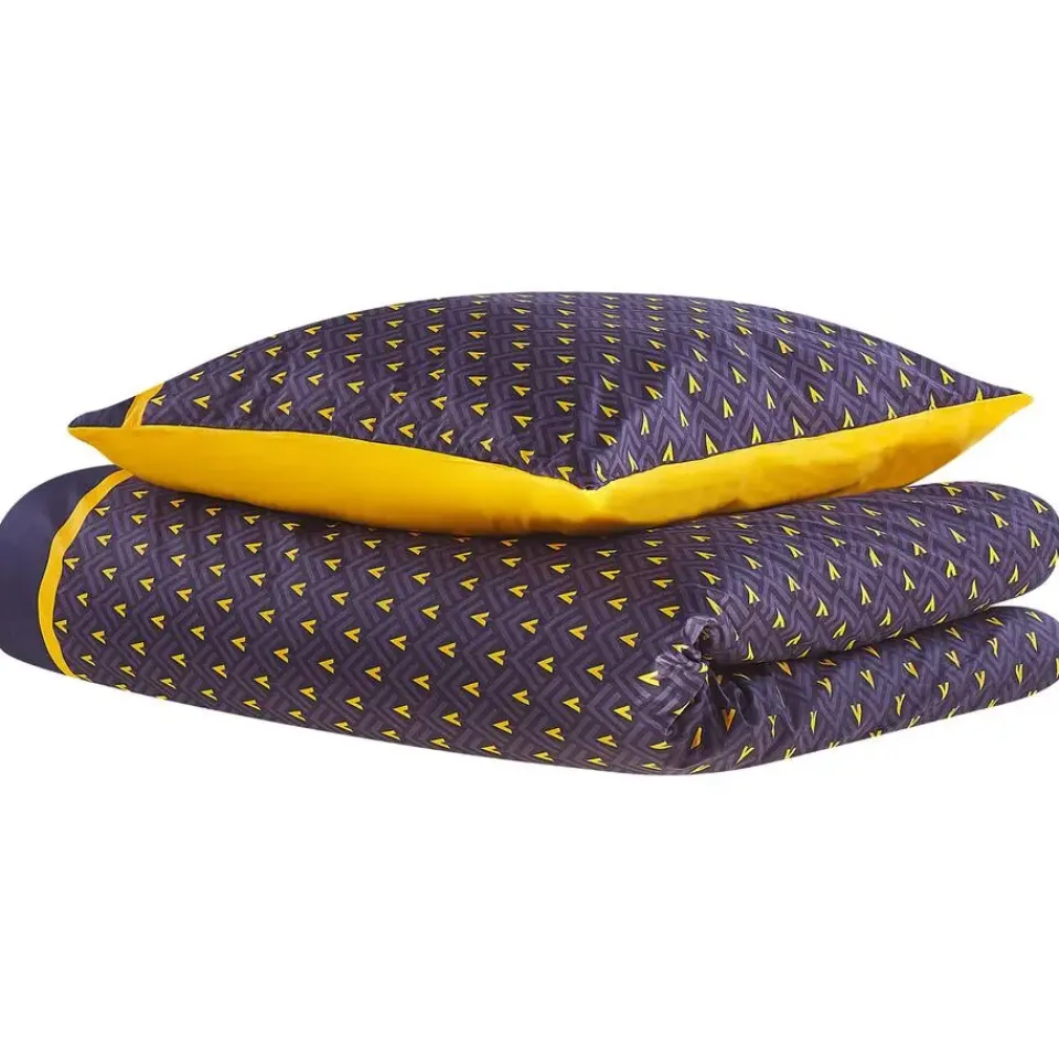 Beliani WALLINGFORD 200 - Beddengoed - Blauw - 135 x 200 cm - Katoen Discount