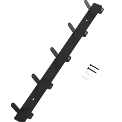 ACAZA Wand Kapstok in Metaal, Hangende Muurkapstok van 49 cm Lang met 10 Haken, Zwart Online