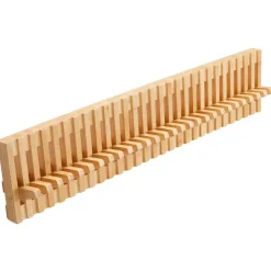 Merkloos Wandkapstok - Kapstok met 28 verstelbare Haken - 87 cm lengte - Bamboe Discount