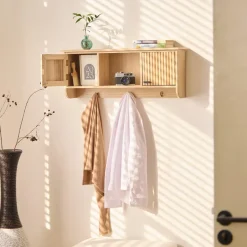 Nordlys Wandkapstok van hout met 2 deuren Online