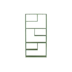 Fjôrd Wandkast Groen Staal - 85x35x190cm - Staal Online