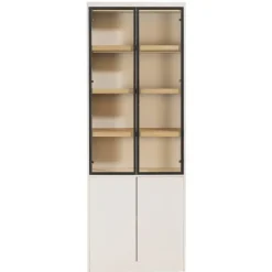 Leen Bakker Wandkast Virgil - zand - 220x80x40 cm Outlet