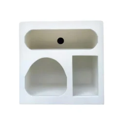 StarFurn Wandkastje Wit Hout - 60x33x60cm - Caya New